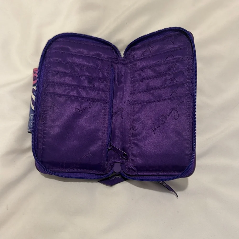 Vera Bradley Purple Paisley Phone Wristlet Wallet